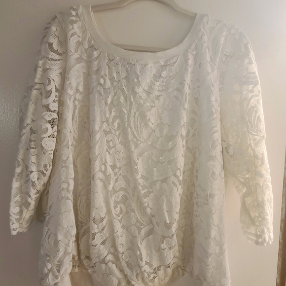 Torrid 3/4 Sleeve Lace Top - Picture 2 of 5